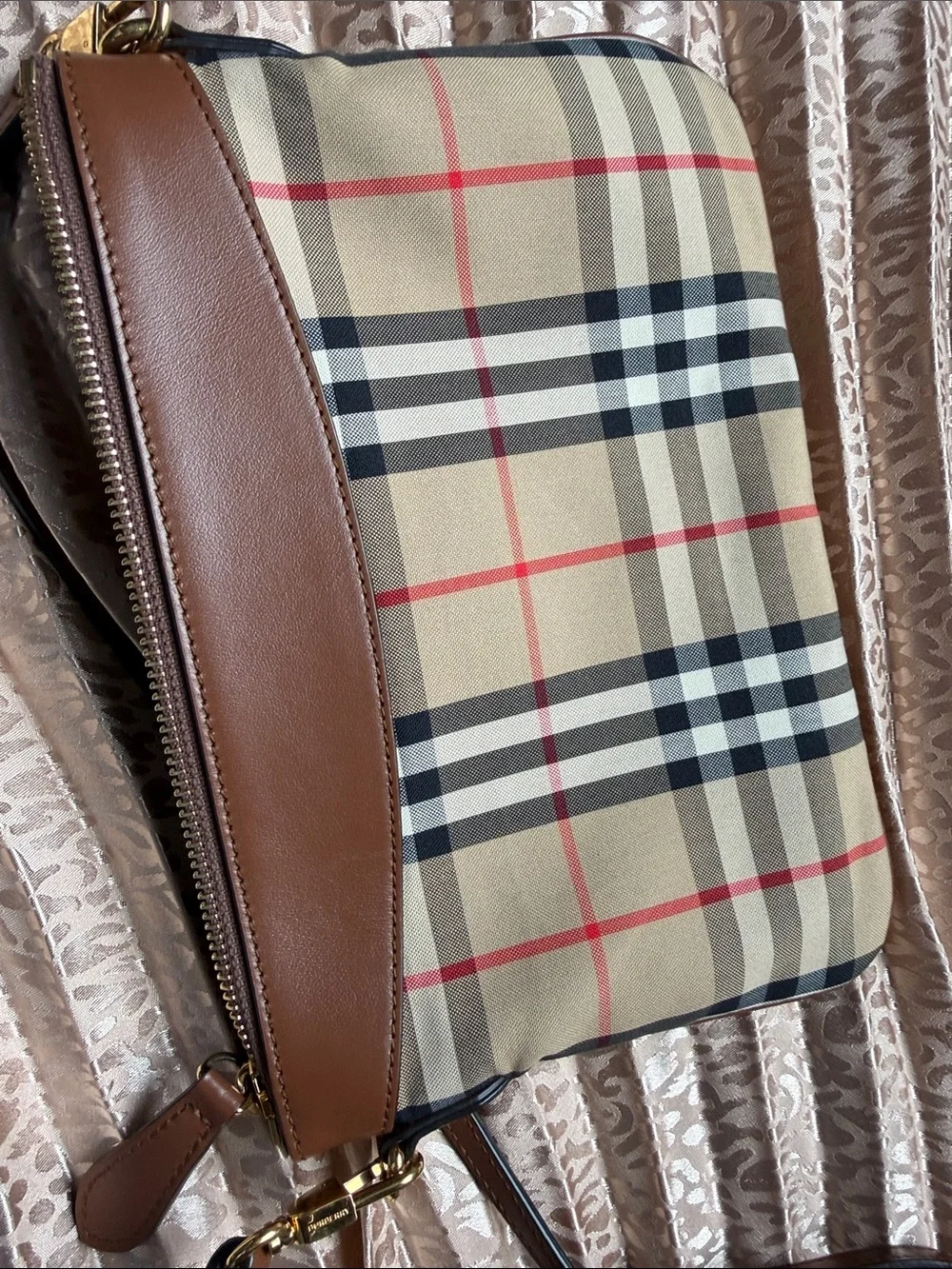 Burberry Checkered Clutch/Crossbody Bag